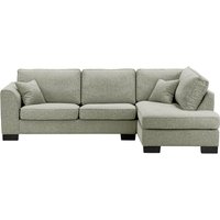 Avos Large Right Hand Corner Sofa, grey, Leg colour: black