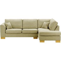 Avos Right Hand Corner Sofa Bed, taupe, Leg colour: like oak