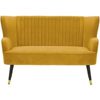 Giselle 2 Seater Sofa, mustard