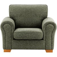 Bonna Armchair, mid grey, Leg colour: aveo