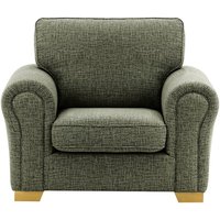 Bonna Armchair, mid grey, Leg colour: like oak