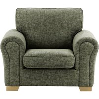 Bonna Armchair, mid grey, Leg colour: wax black