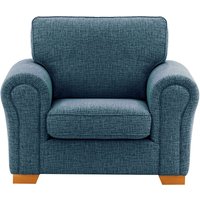 Bonna Armchair, teal, Leg colour: aveo