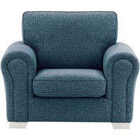 Bonna Armchair, teal, Leg colour: white