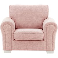 Bonna Armchair, blush pink, Leg colour: white