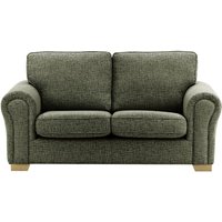 Bonna 2 Seater Sofa, mid grey, Leg colour: wax black