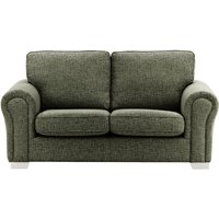Bonna 2 Seater Sofa, mid grey, Leg colour: white
