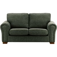 Bonna 2 Seater Sofa, charcoal, Leg colour: dark oak