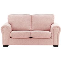 Bonna 2 Seater Sofa, blush pink, Leg colour: black