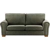 Bonna 3 Seater Sofa, mid grey, Leg colour: dark oak