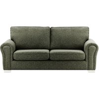 Bonna 3 Seater Sofa, mid grey, Leg colour: white