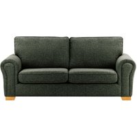 Bonna 3 Seater Sofa, chalk, Leg colour: wax black