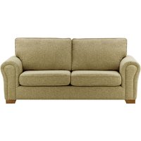 Bonna 3 Seater Sofa, brown, Leg colour: dark oak