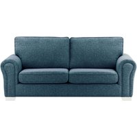 Bonna 3 Seater Sofa, teal, Leg colour: white