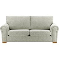 Bonna 3 Seater Sofa, grey, Leg colour: dark oak