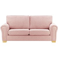 Bonna 3 Seater Sofa, blush pink, Leg colour: like oak