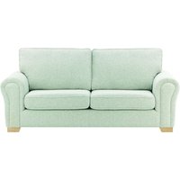 Bonna 3 Seater Sofa, celadon, Leg colour: wax black