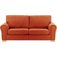 Bonna 3 Seater Sofa, burnt orange, Leg colour: like oak