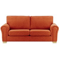 Bonna 3 Seater Sofa, burnt orange, Leg colour: wax black