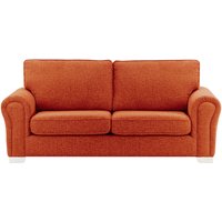 Bonna 3 Seater Sofa, burnt orange, Leg colour: white