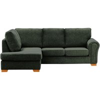 Bonna Left Hand Corner Sofa, charcoal, Leg colour: aveo
