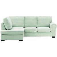 Bonna Left Hand Corner Sofa, celadon, Leg colour: black