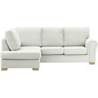 Bonna Left Hand Corner Sofa, chalk, Leg colour: wax black