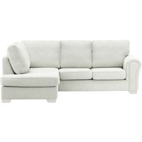 Bonna Left Hand Corner Sofa, chalk, Leg colour: white