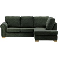 Bonna Right Hand Corner Sofa, charcoal, Leg colour: wax black