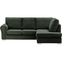 Bonna Right Hand Corner Sofa, charcoal, Leg colour: white