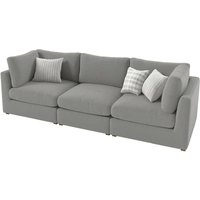 Capitol Modular 3 Seater Sofa, light grey