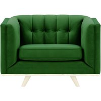Vicenza Armchair, dark green, Leg colour: white