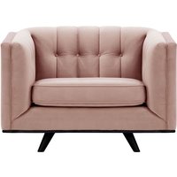 Vicenza Armchair, lilac, Leg colour: black