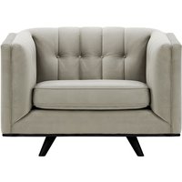 Vicenza Armchair, silver, Leg colour: black