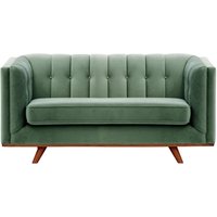Vicenza 2-Seater Sofa, dirty blue, Leg colour: aveo