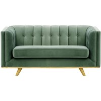 Vicenza 2-Seater Sofa, dirty blue, Leg colour: like oak