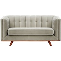 Vicenza 2-Seater Sofa, silver, Leg colour: aveo