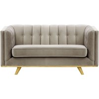 Vicenza 2-Seater Sofa, grey, Leg colour: like oak