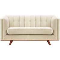 Vicenza 2-Seater Sofa, light beige, Leg colour: aveo