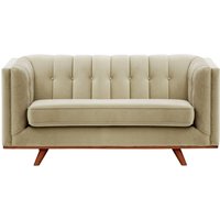Vicenza 2-Seater Sofa, mink, Leg colour: aveo
