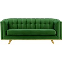 Vicenza 3-Seater Sofa, dark green, Leg colour: like oak