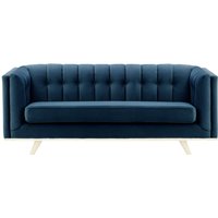Vicenza 3-Seater Sofa, blue, Leg colour: white