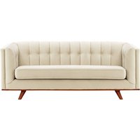 Vicenza 3-Seater Sofa, light beige, Leg colour: aveo