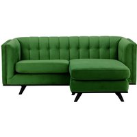 Vicenza Universal Corner Sofa, dark green, Leg colour: black