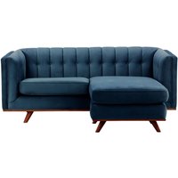 Vicenza Universal Corner Sofa, blue, Leg colour: aveo