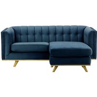 Vicenza Universal Corner Sofa, blue, Leg colour: like oak