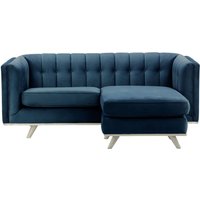 Vicenza Universal Corner Sofa, blue, Leg colour: white