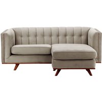 Vicenza Universal Corner Sofa, grey, Leg colour: aveo