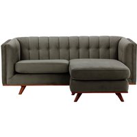 Vicenza Universal Corner Sofa, graphite, Leg colour: aveo