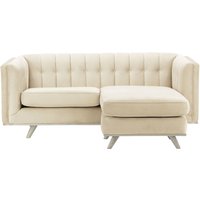 Vicenza Universal Corner Sofa, light beige, Leg colour: white